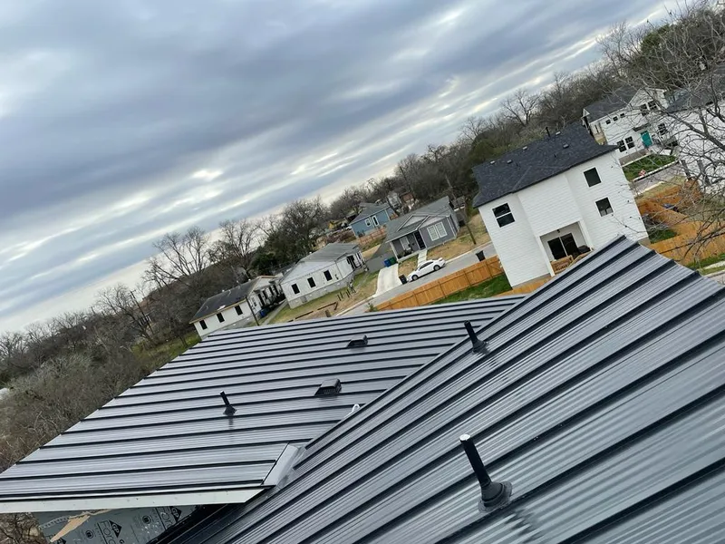 Standing seam metal roof panels with vents for Skylight Repair in Copperas Cove